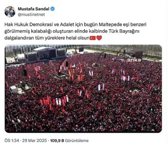 İstanbul'daki dev mitingde ünlüler de yer aldı: Sosyal medyada destek paylaşımları yağdı - Fotoğraf: 24